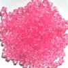 200 6mm Acrylic Faceted Bicone Pink